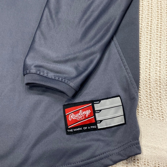 Rawlings 138 Preakness Racing Horse Logo Dugout Gray Fleece Men's Pullover Small - Picture 5 of 9